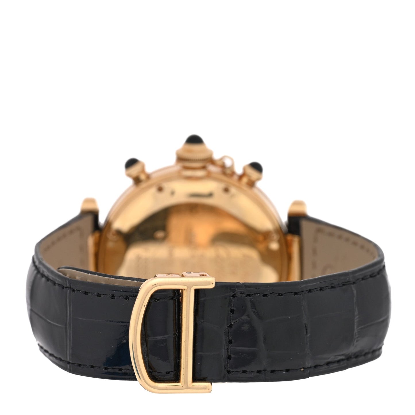 18K Yellow Gold Alligator 38mm Pasha Chronograph Quartz Watch