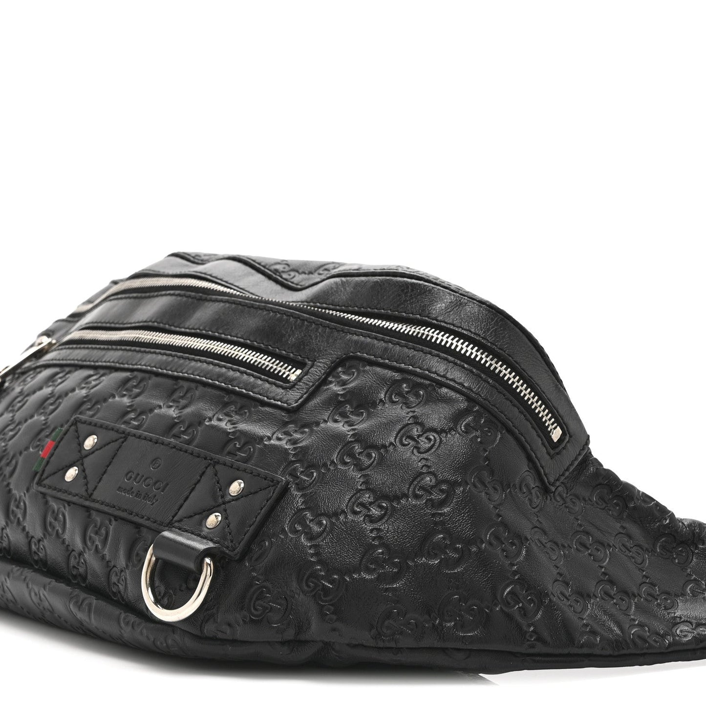 Guccissima Web Belt Bag Black