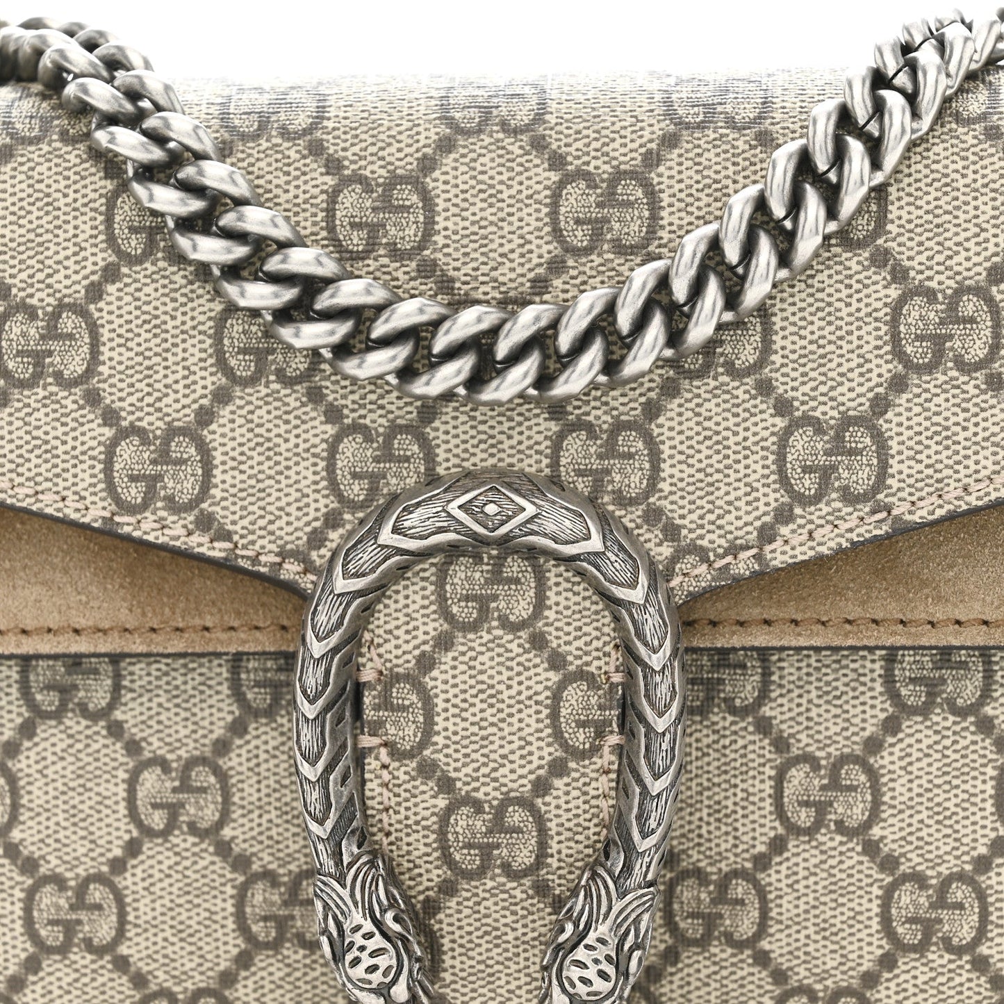 GG Supreme Monogram Mini Dionysus Shoulder Bag Taupe