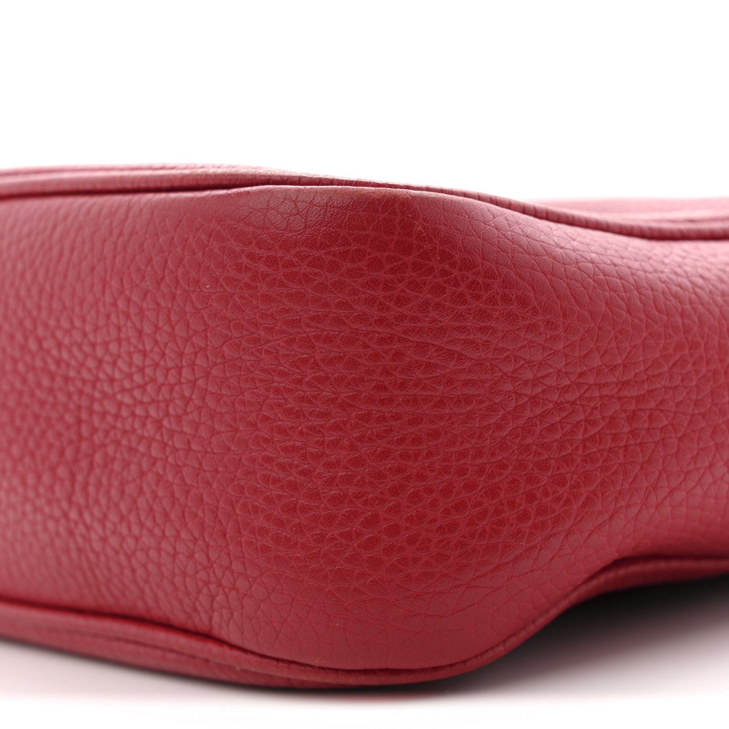 Pebbled Calfskin Small Soho Disco Bag Tabasco Red