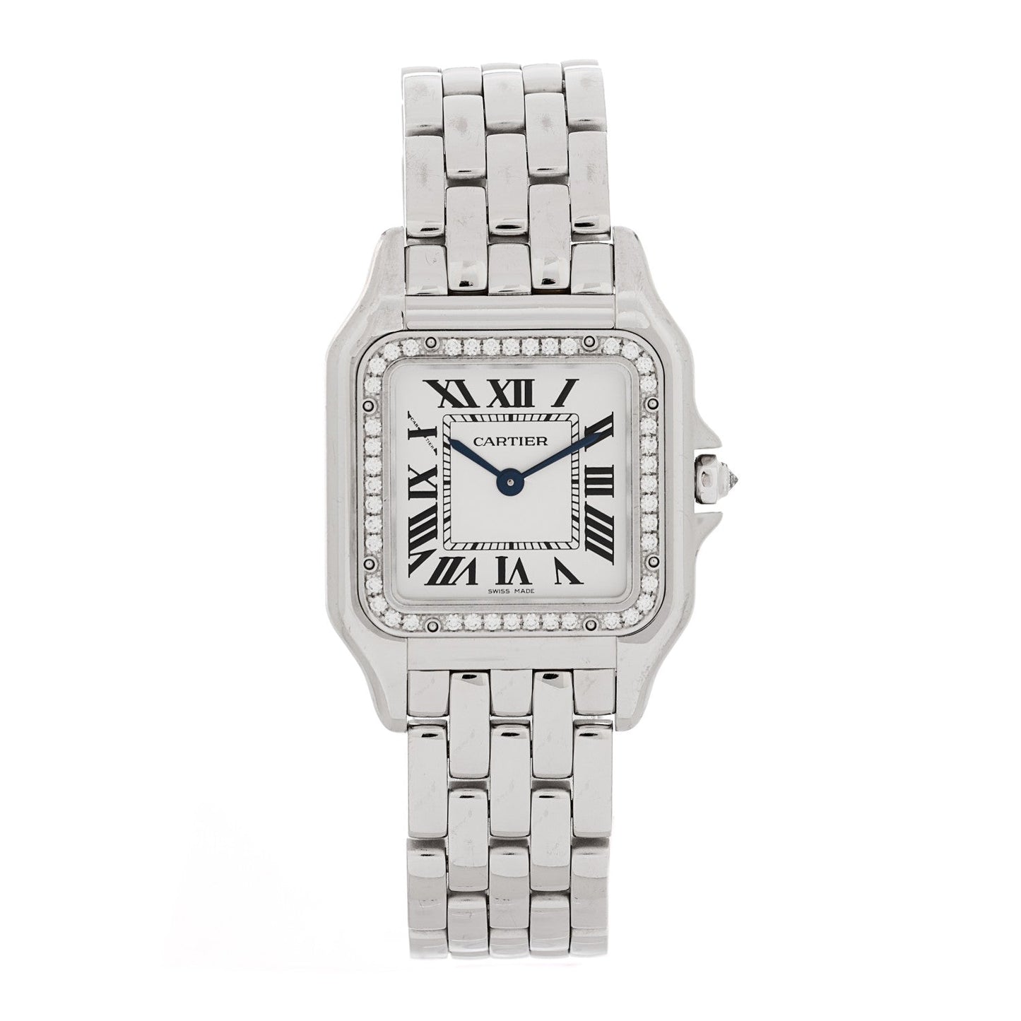 18K White Gold Diamond 27mm Panthere Quartz Watch