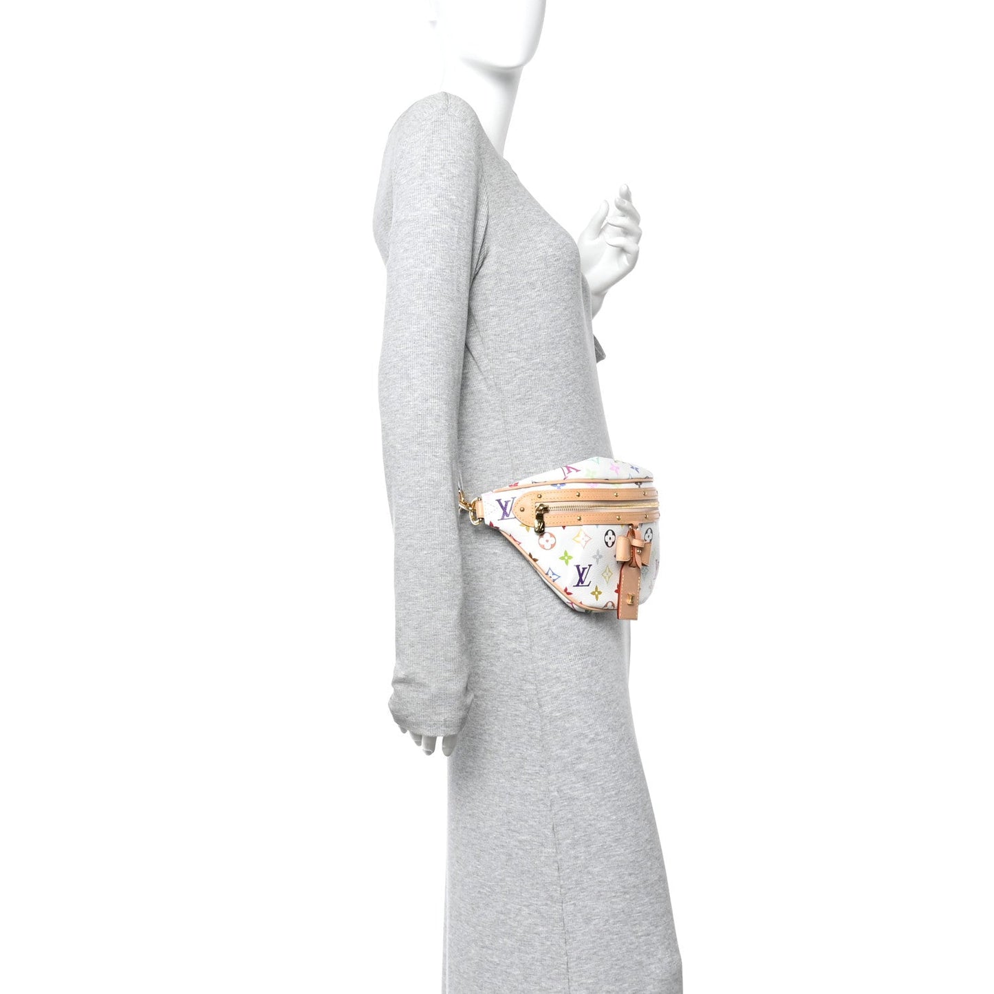 LV X TM Monogram Multicolor High Rise Bumbag White