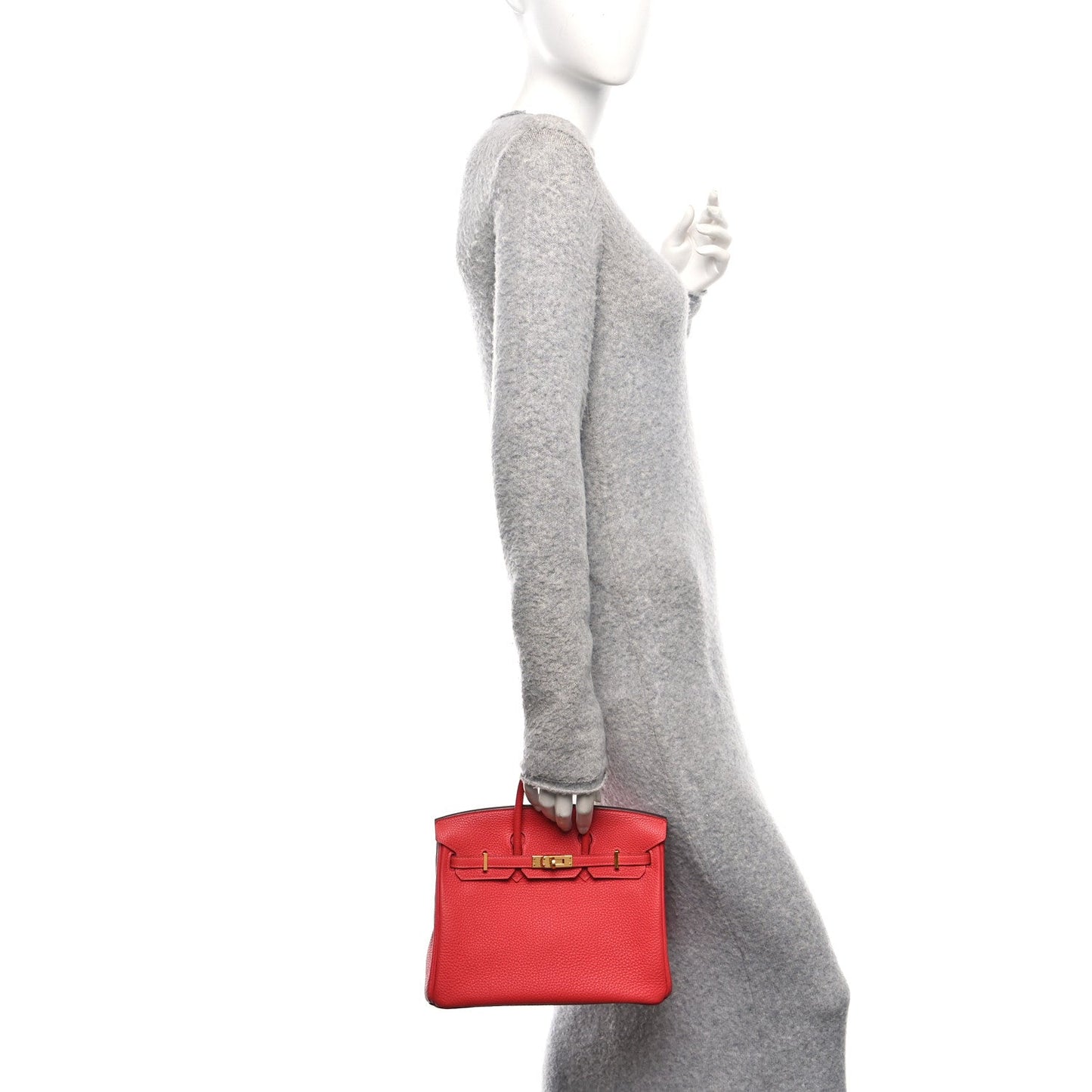 Togo Birkin 25 Rouge Pivoine