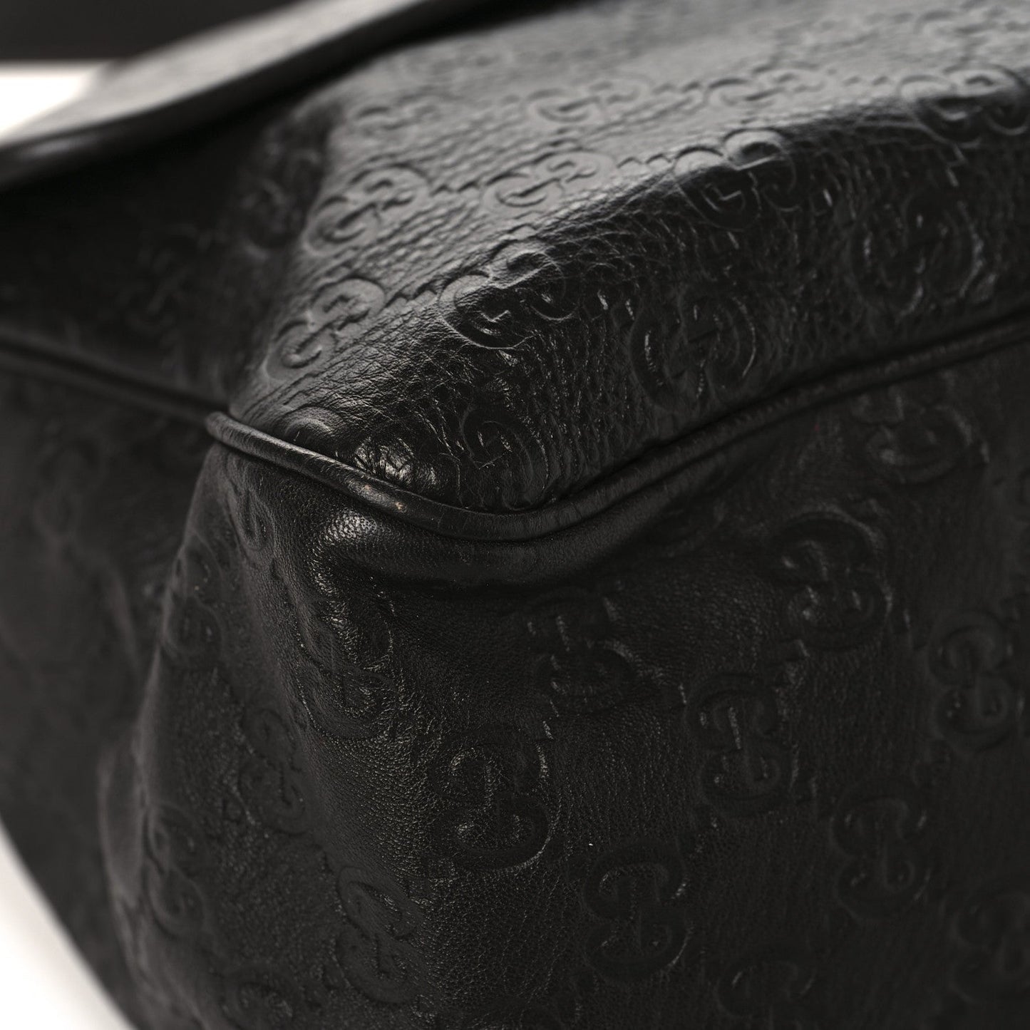 Guccissima Medium Flap Messenger Bag Chocolate