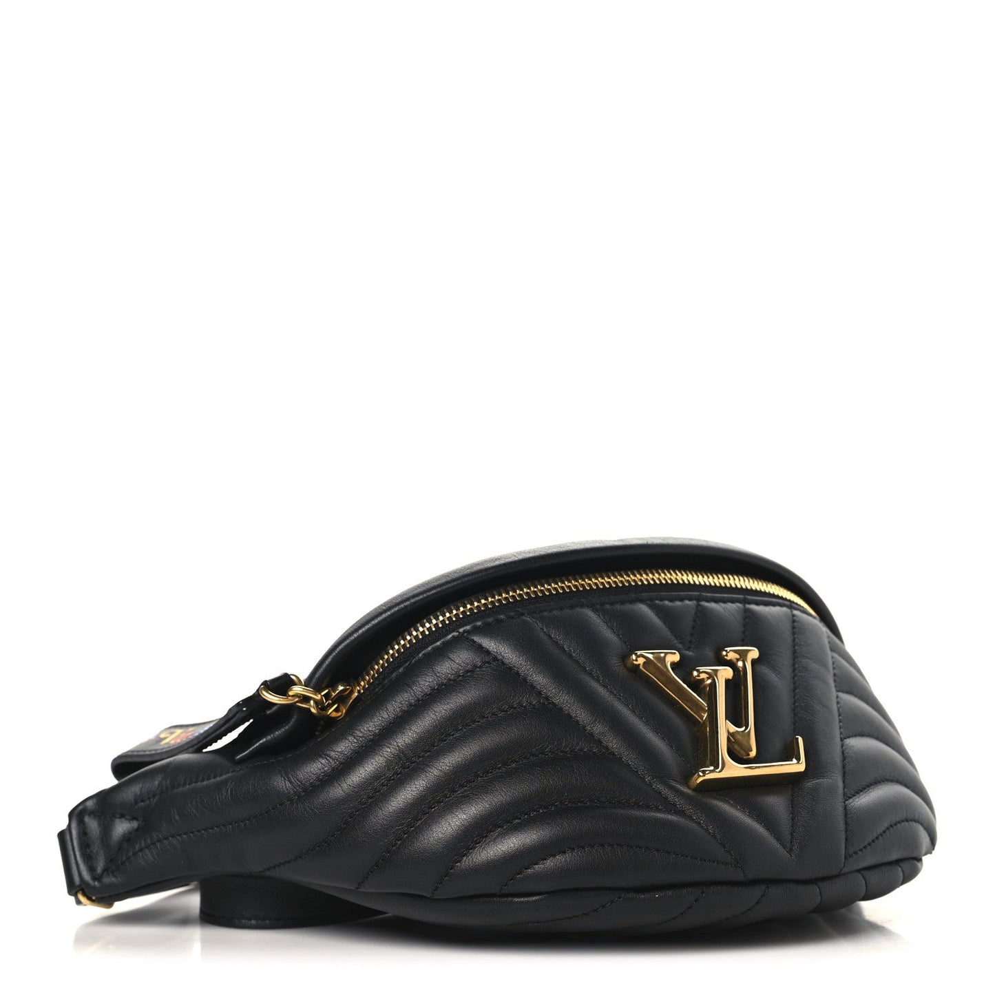 Calfskin Quilted New Wave Bumbag Black