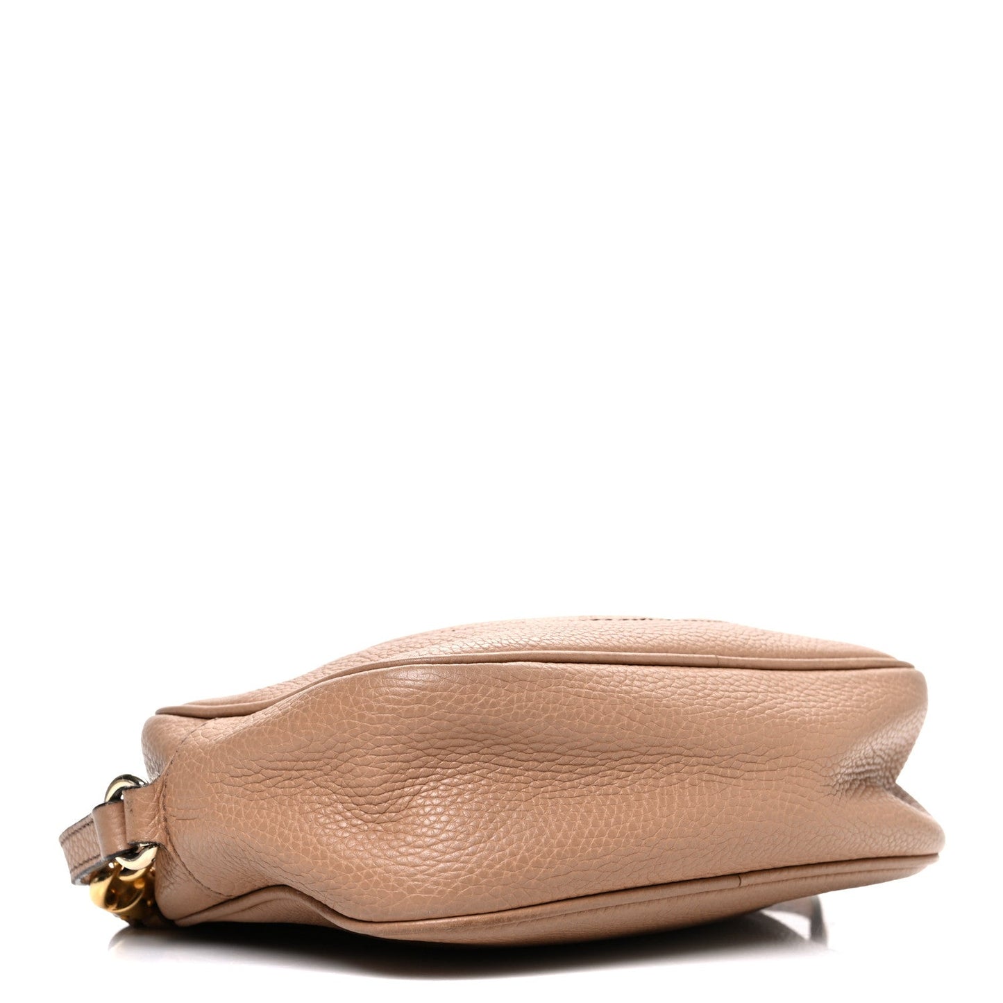 Pebbled Calfskin Small Soho Disco Bag Rose Beige