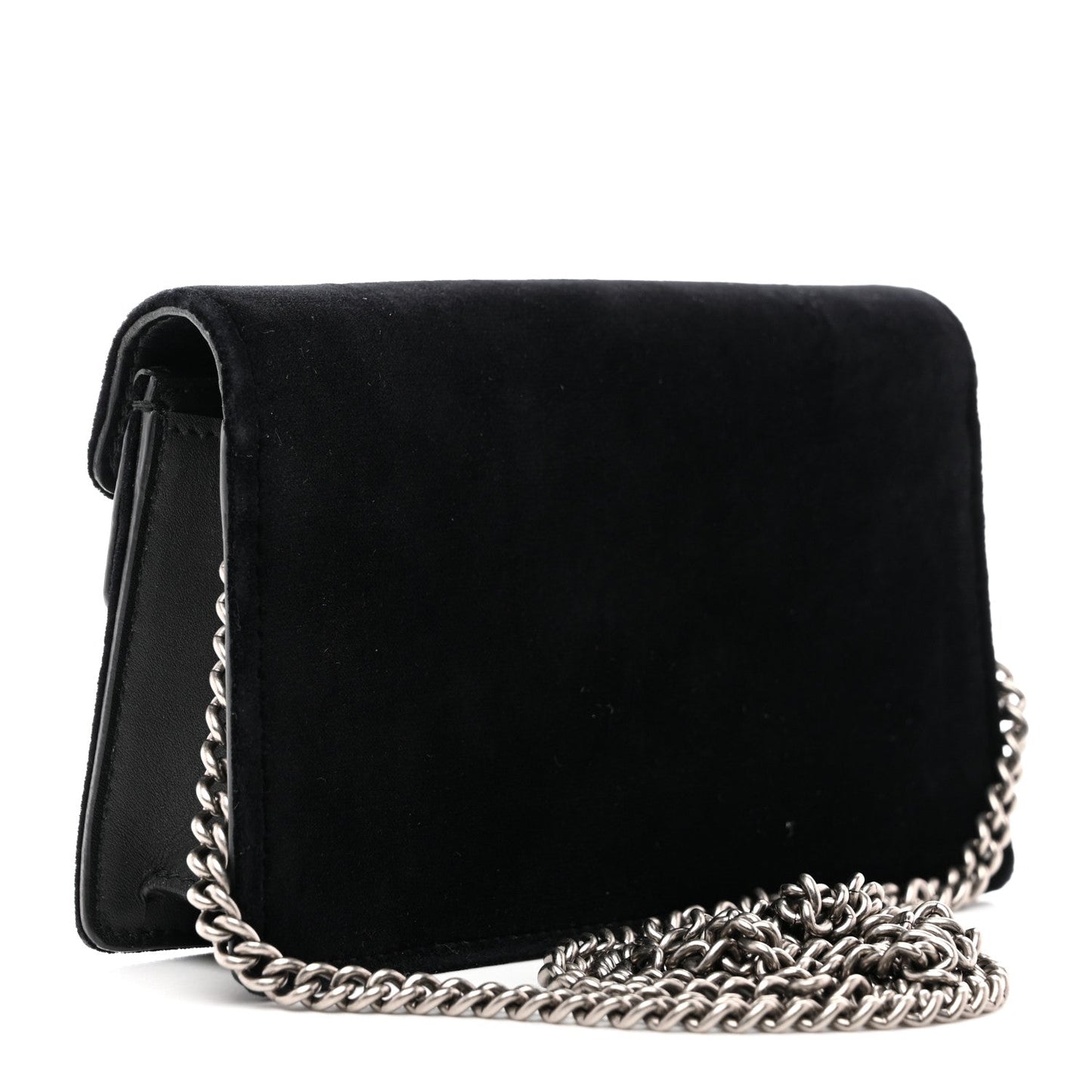 Suede Super Mini Dionysus Shoulder Bag Black