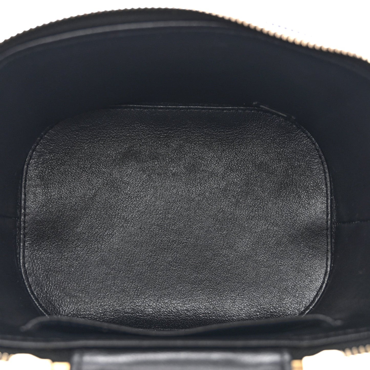 Lambskin Quilted Trendy Vanity Case Black