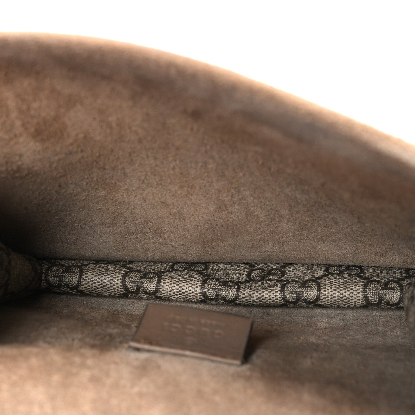 GG Supreme Monogram Mini Dionysus Shoulder Bag Taupe