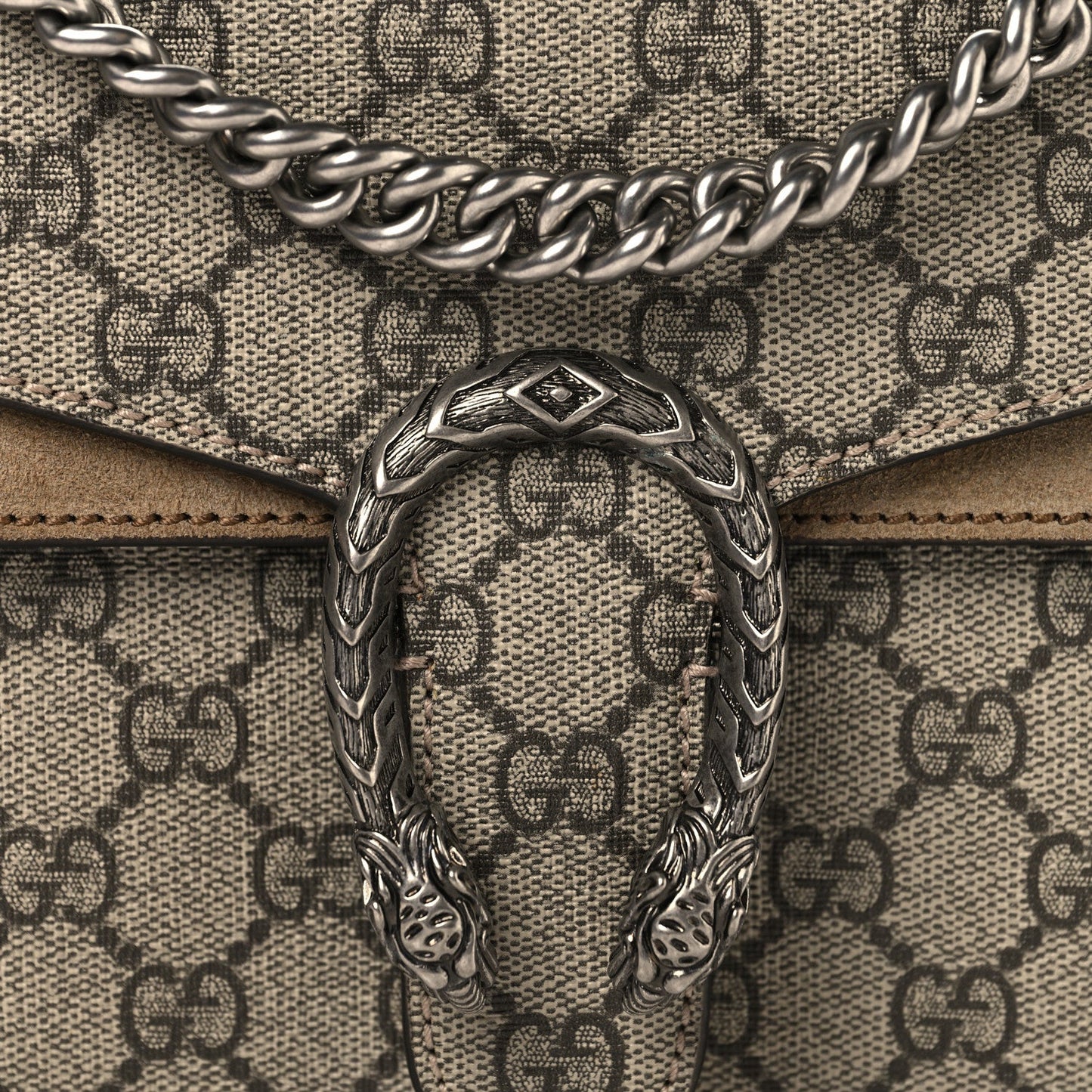 GG Supreme Monogram Mini Dionysus Shoulder Bag Taupe
