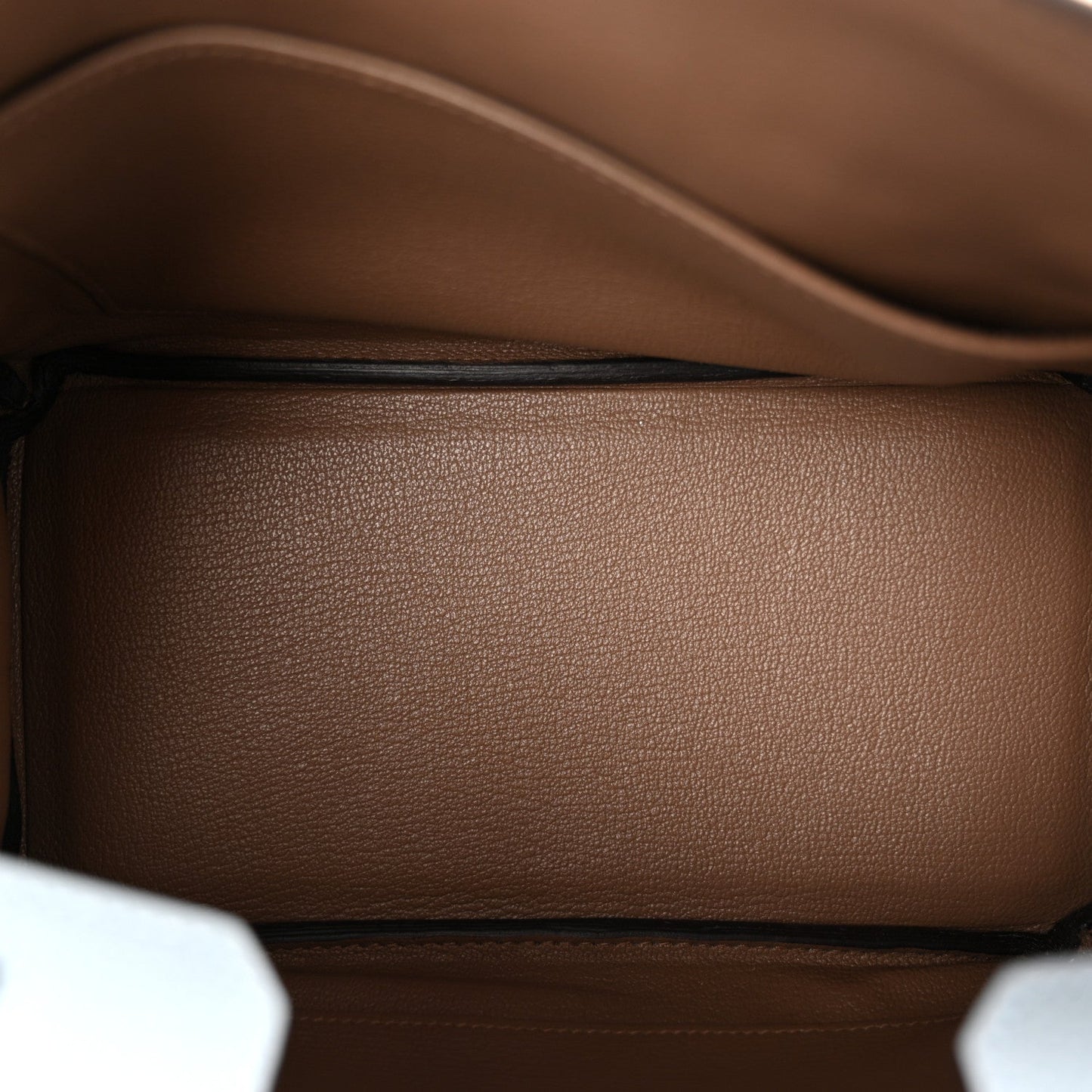Togo Verso Birkin 25 Bleu Lin Chai