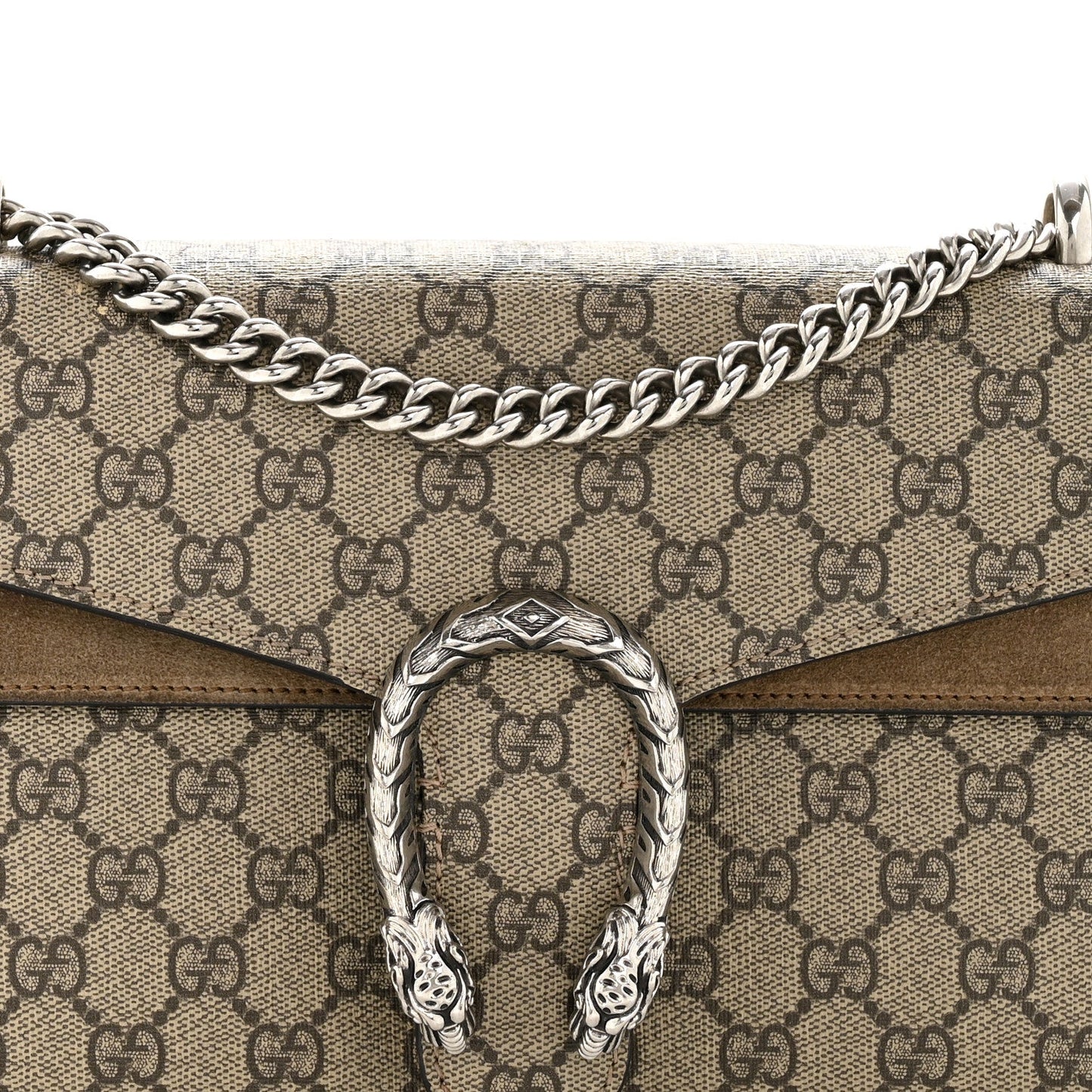 GG Supreme Monogram Small Dionysus Shoulder Bag Taupe