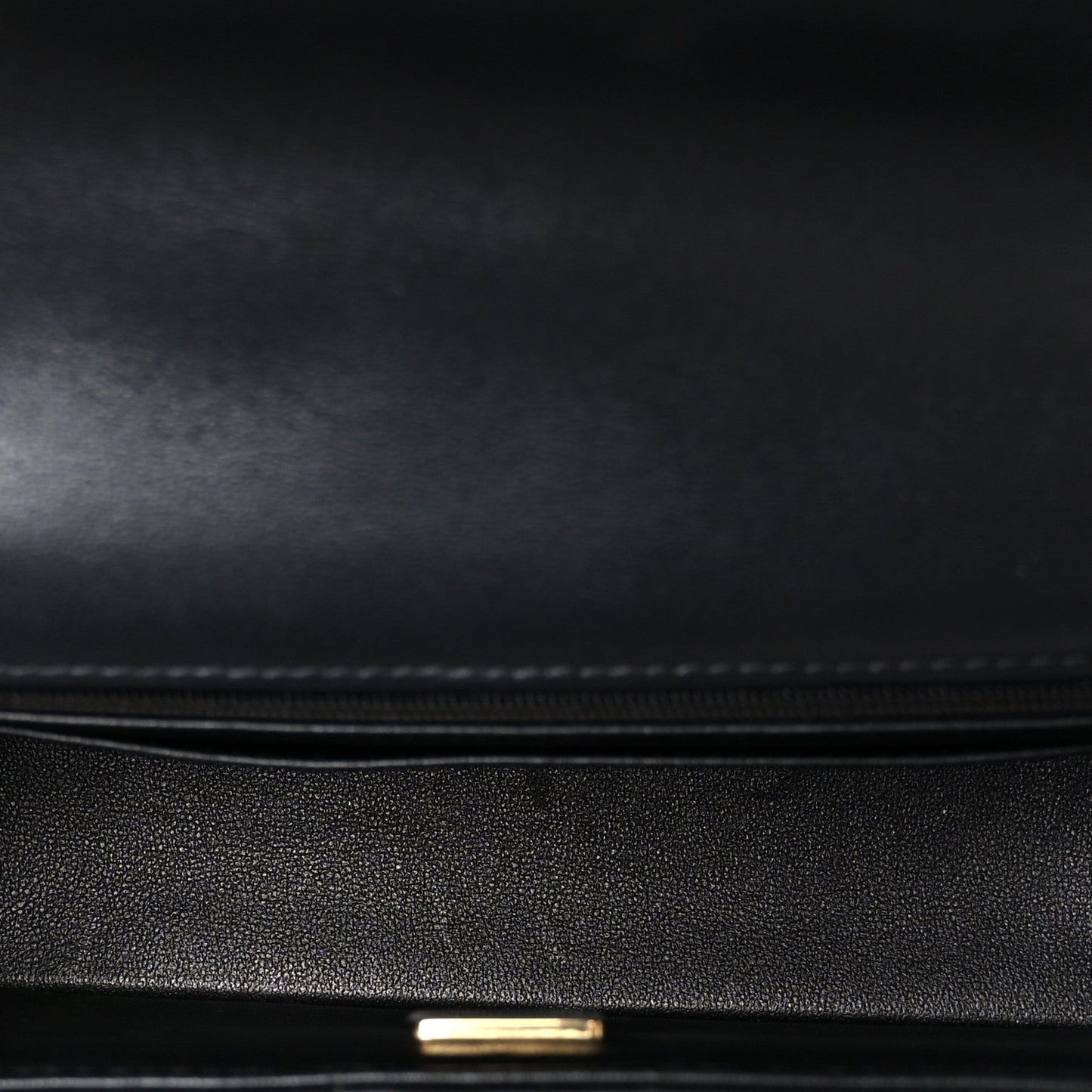 Lambskin Quilted Mini Rectangular Flap Black