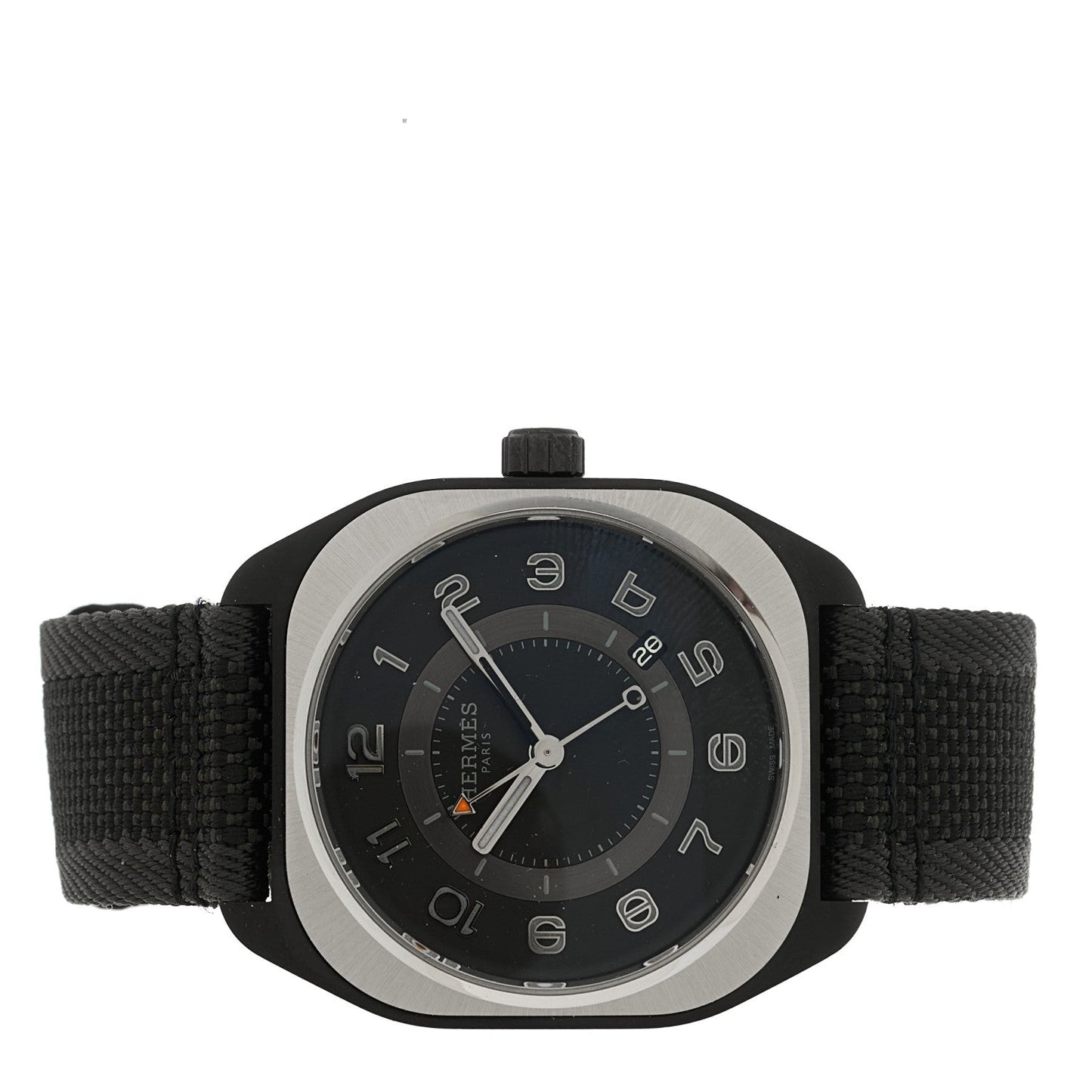 DLC Coated Titanium Rubber 39mm H08 Automatic Watch Noir
