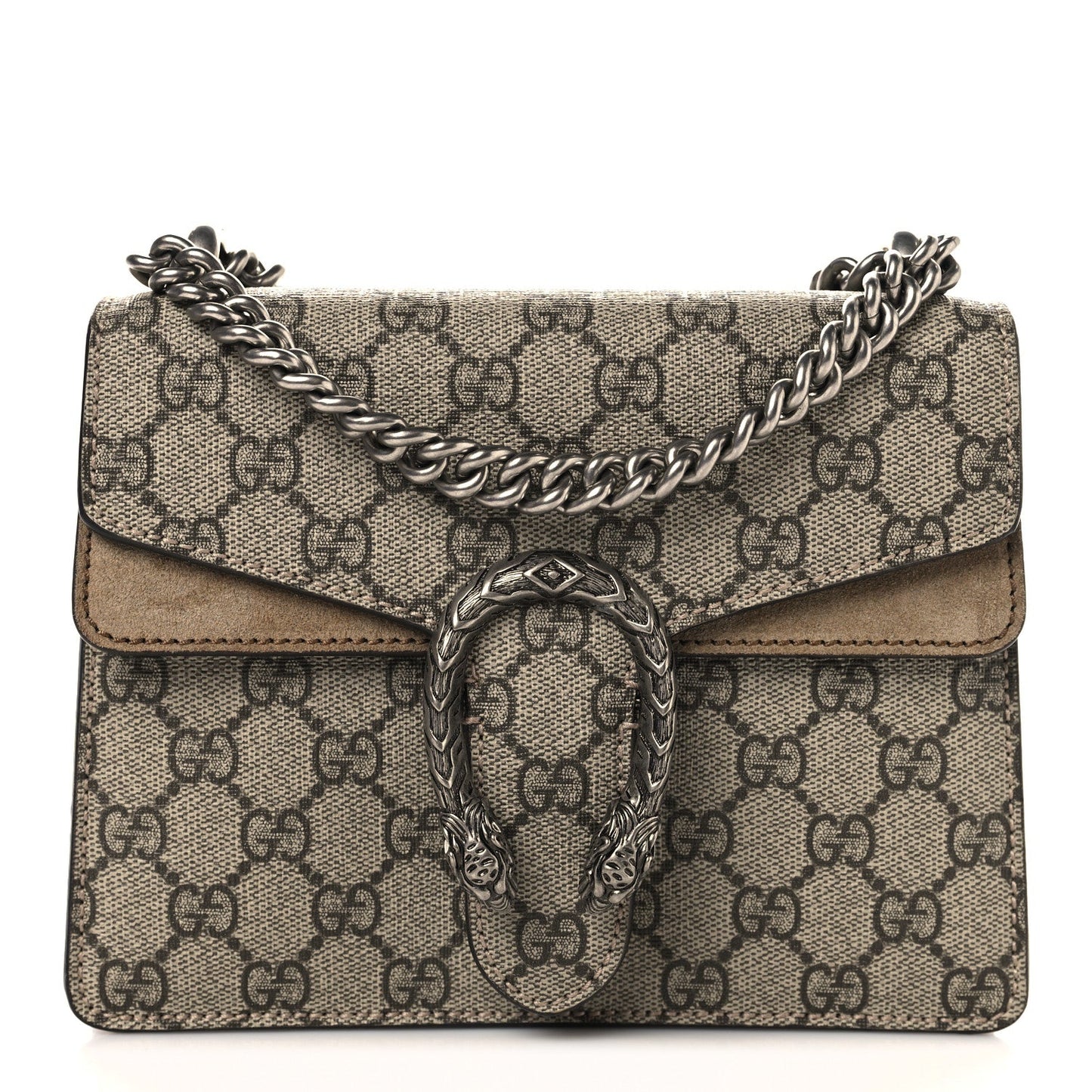 GG Supreme Monogram Mini Dionysus Shoulder Bag Taupe