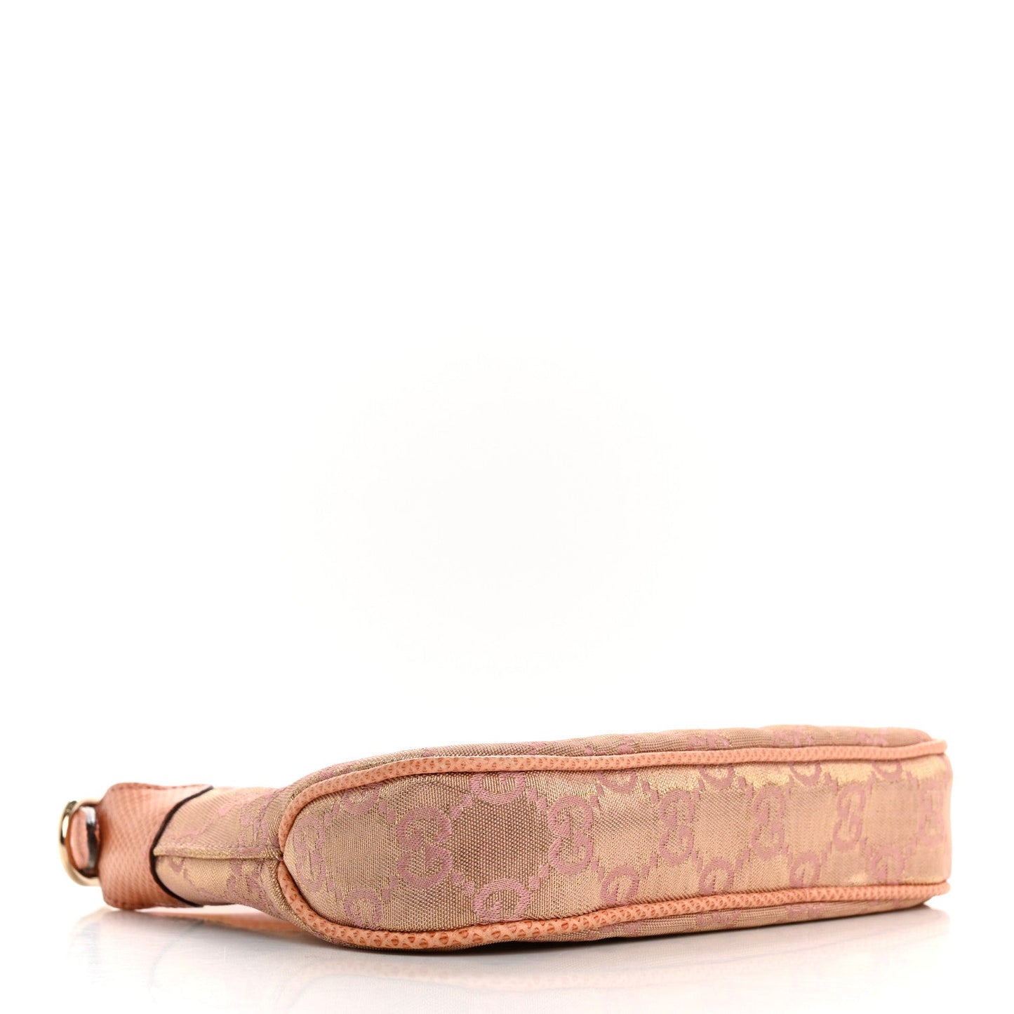 Metallic Monogram Lizard Jackie O Hobo Pink