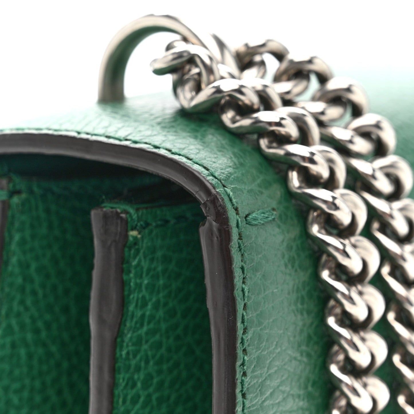 Dollar Calfskin Crystal Small Dionysus Shoulder Bag Emerald
