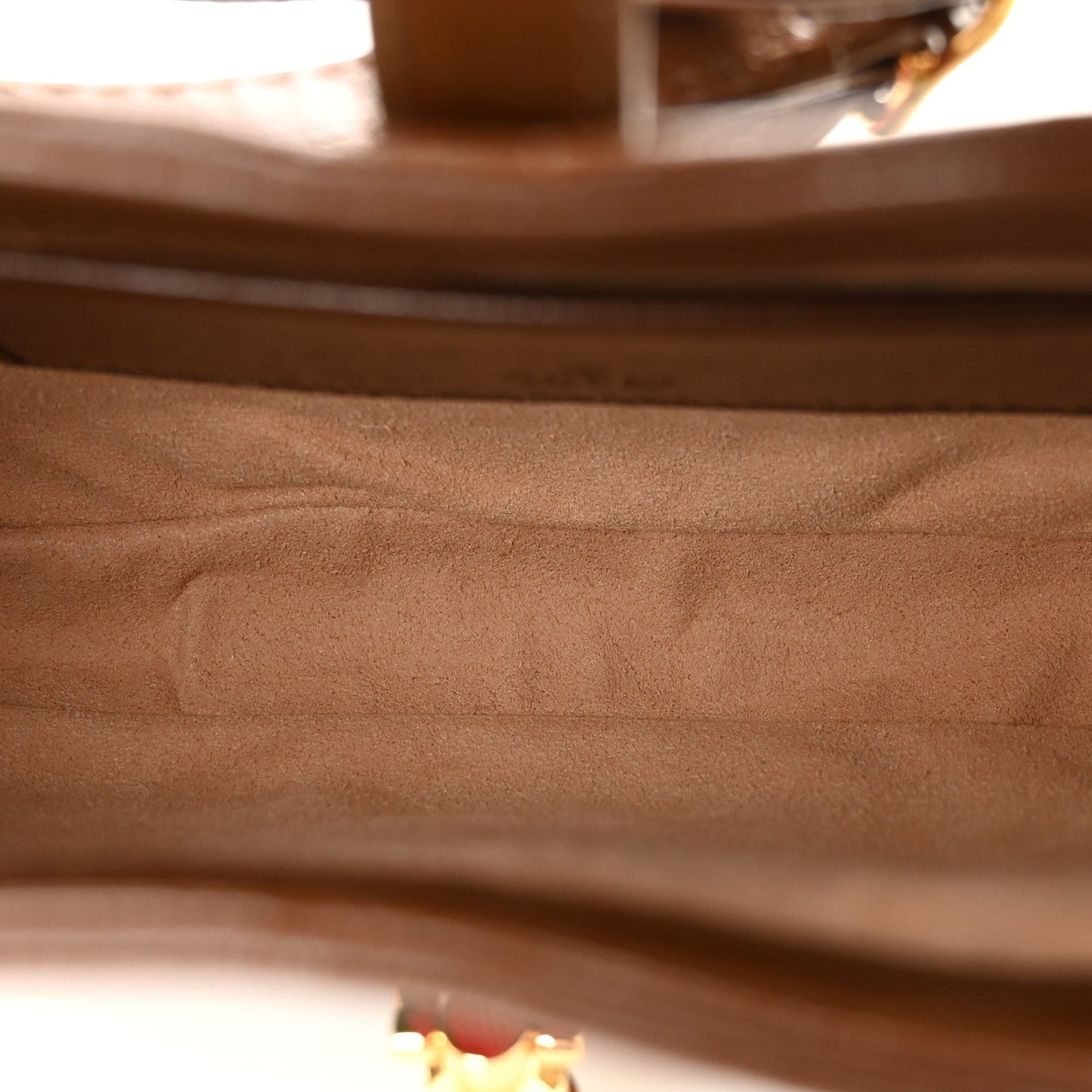 GG Supreme Monogram Azalea Calfskin Web Mini Jackie 1961 Hobo Beige Ebony Brown Sugar