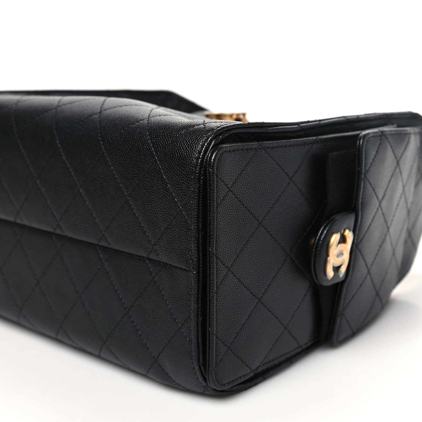Caviar Quilted Small Chanel 25 Handbag Black