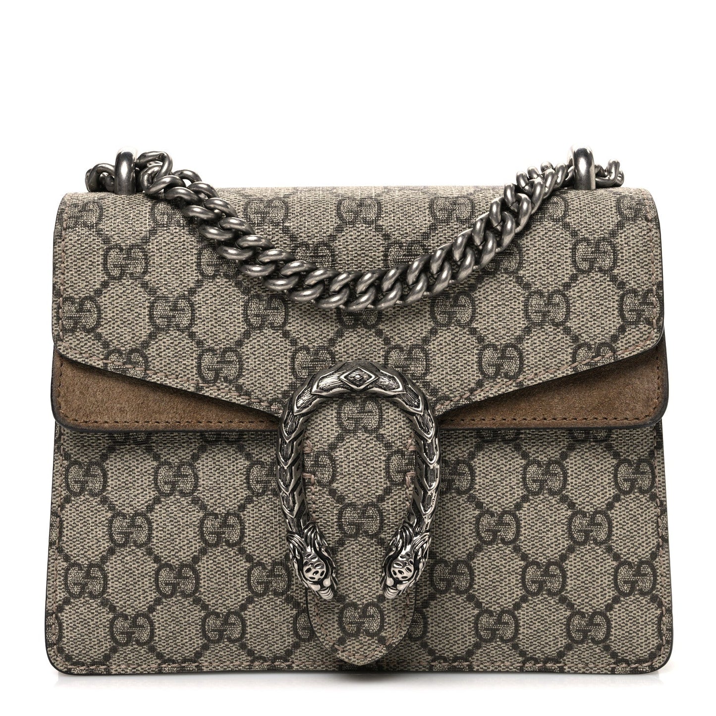 GG Supreme Monogram Mini Dionysus Shoulder Bag Taupe