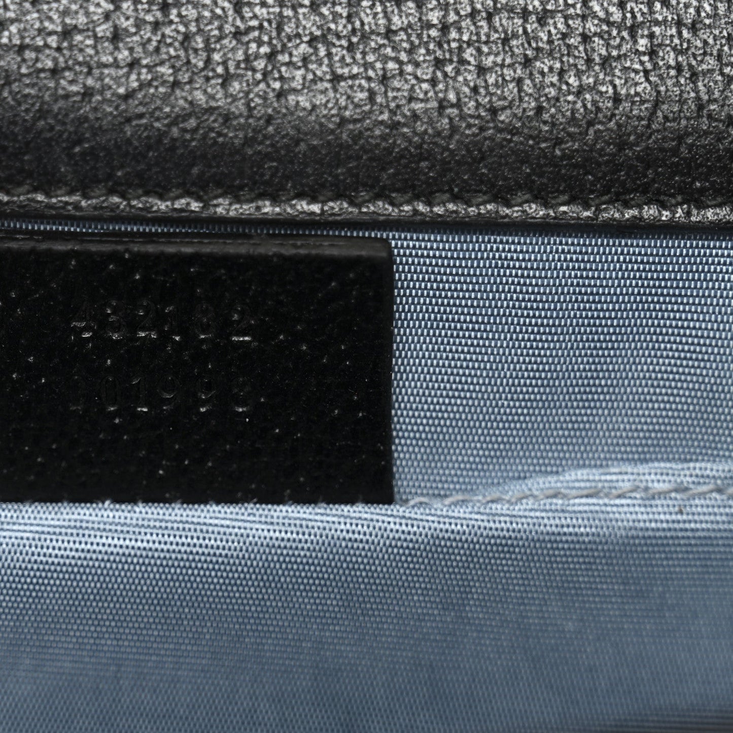 Grained Calfskin Bee Star Small Padlock Shoulder Bag Black