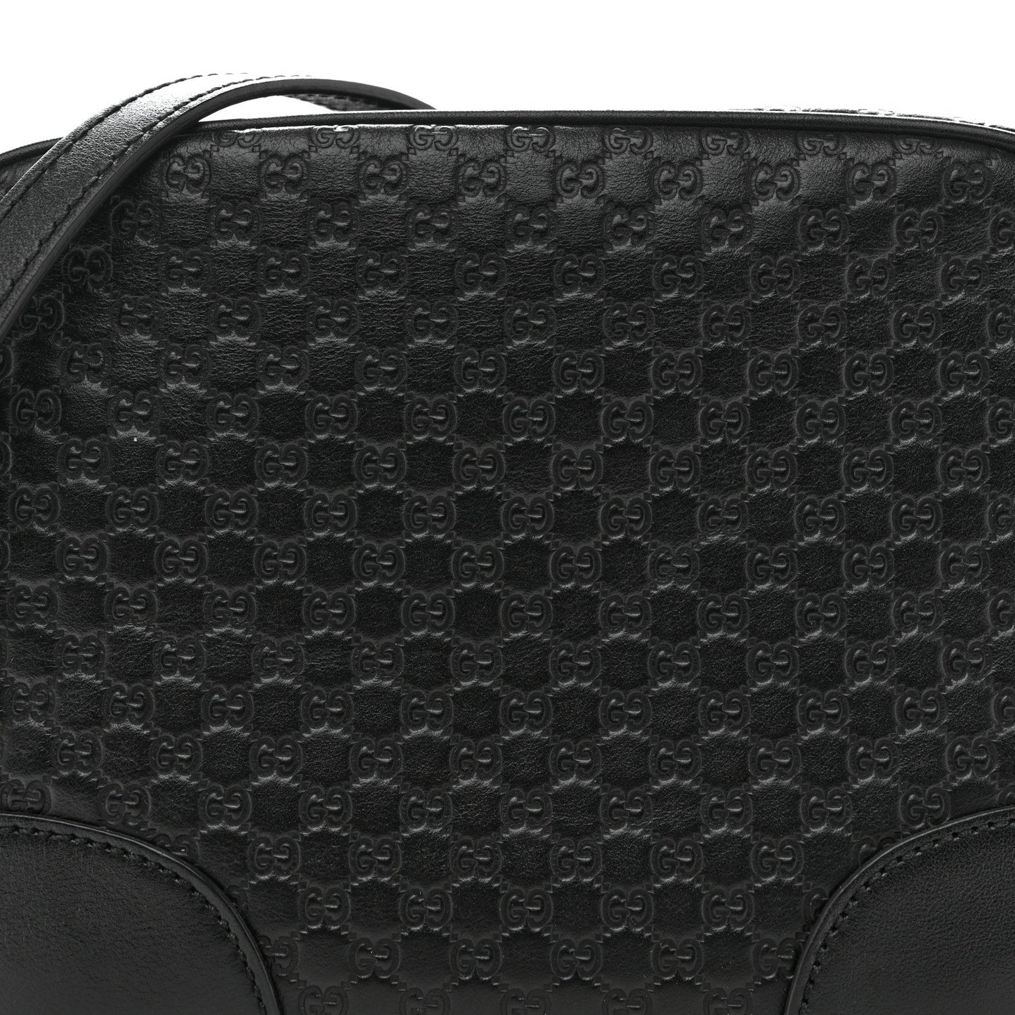 Microguccissima Mini Bree Messenger Bag Black
