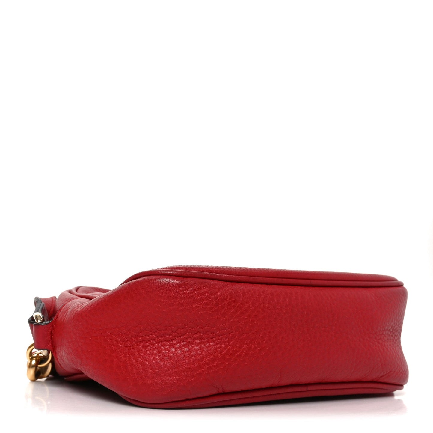 Pebbled Calfskin Small Soho Disco Bag Tabasco Red