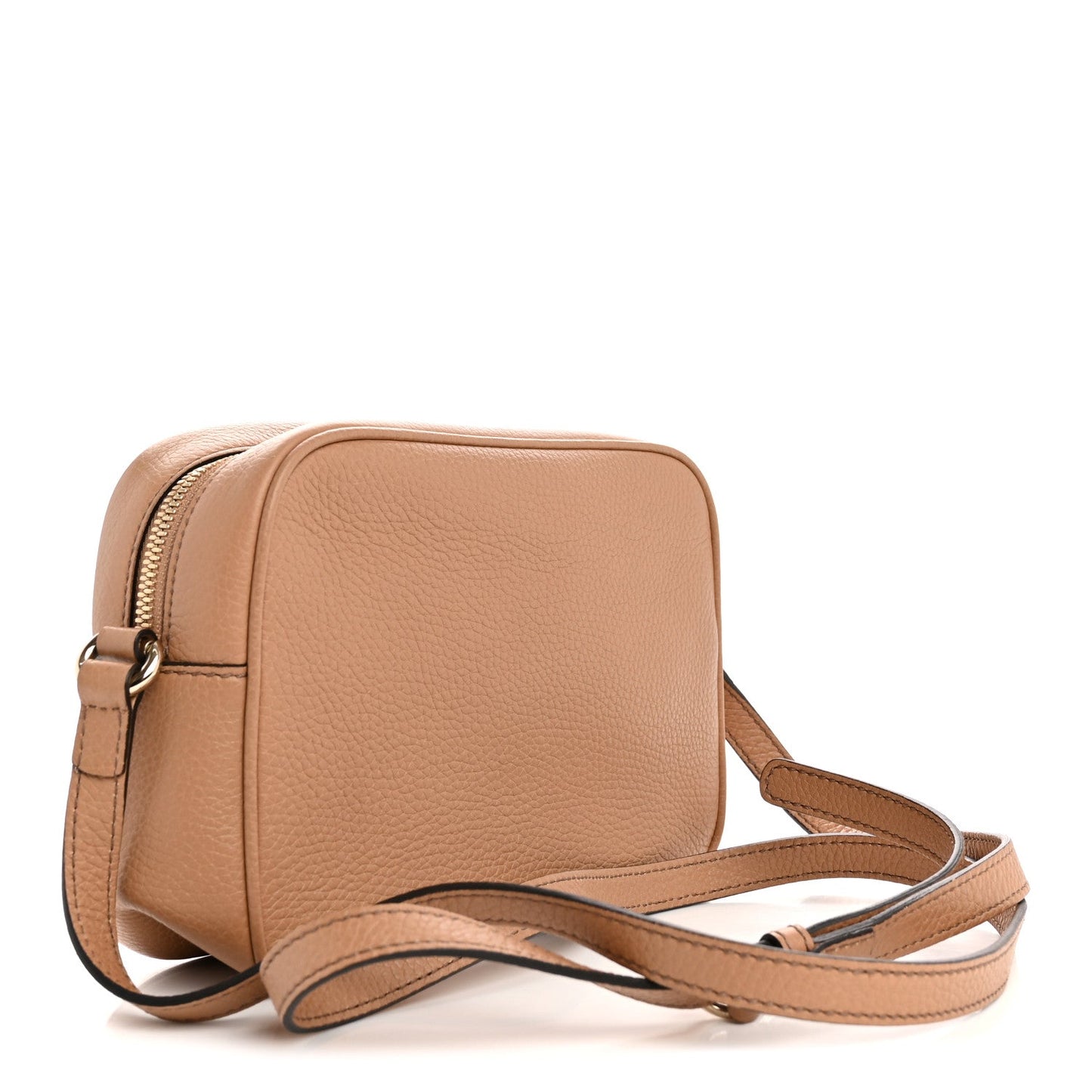 Pebbled Calfskin Small Soho Disco Bag Camelia