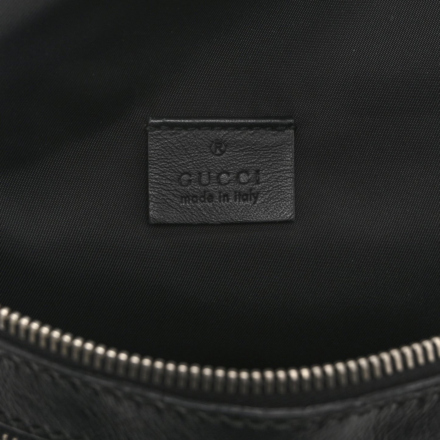 Guccissima Web Belt Bag Black