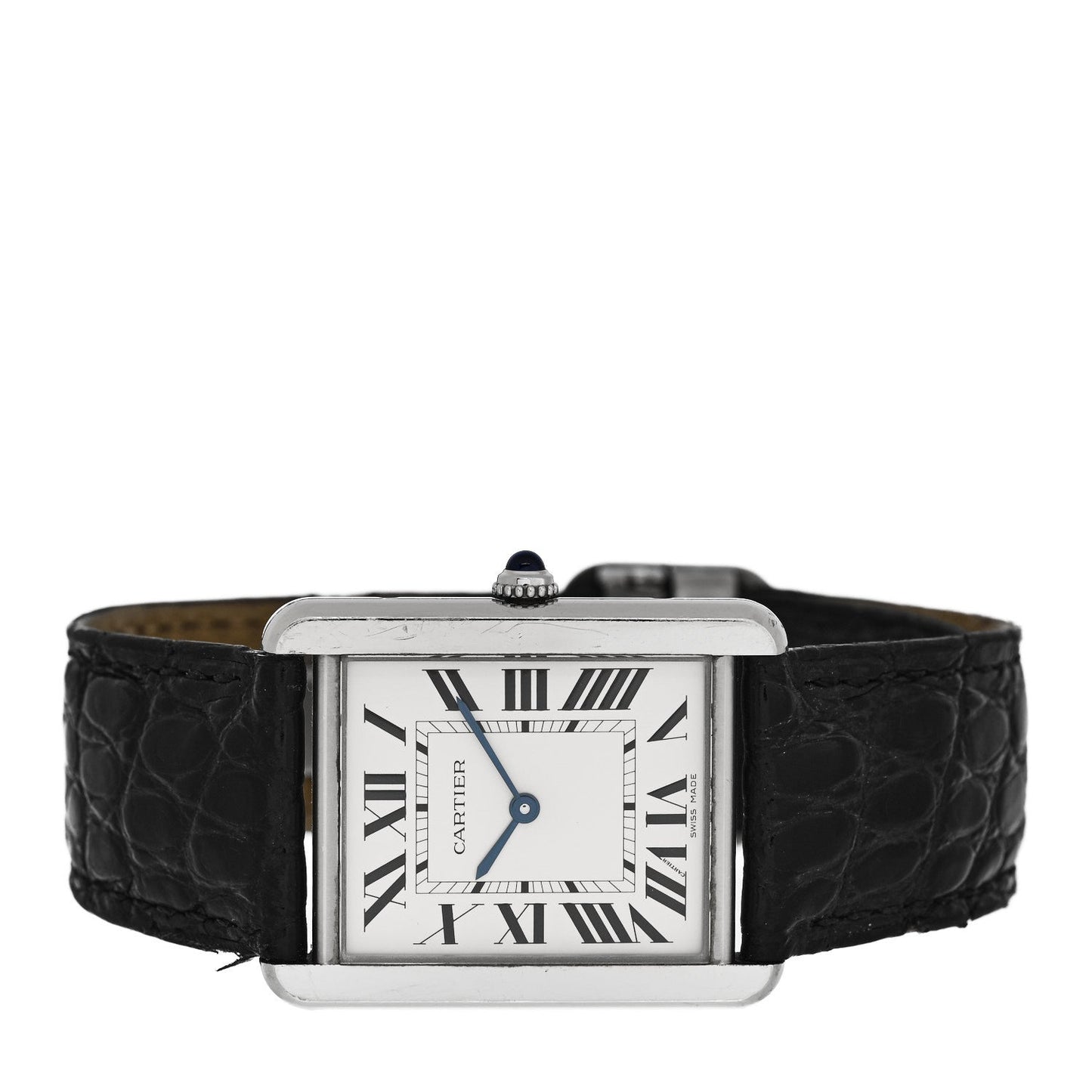 Stainless Steel Alligator 27mm Tank Solo Quartz Watch