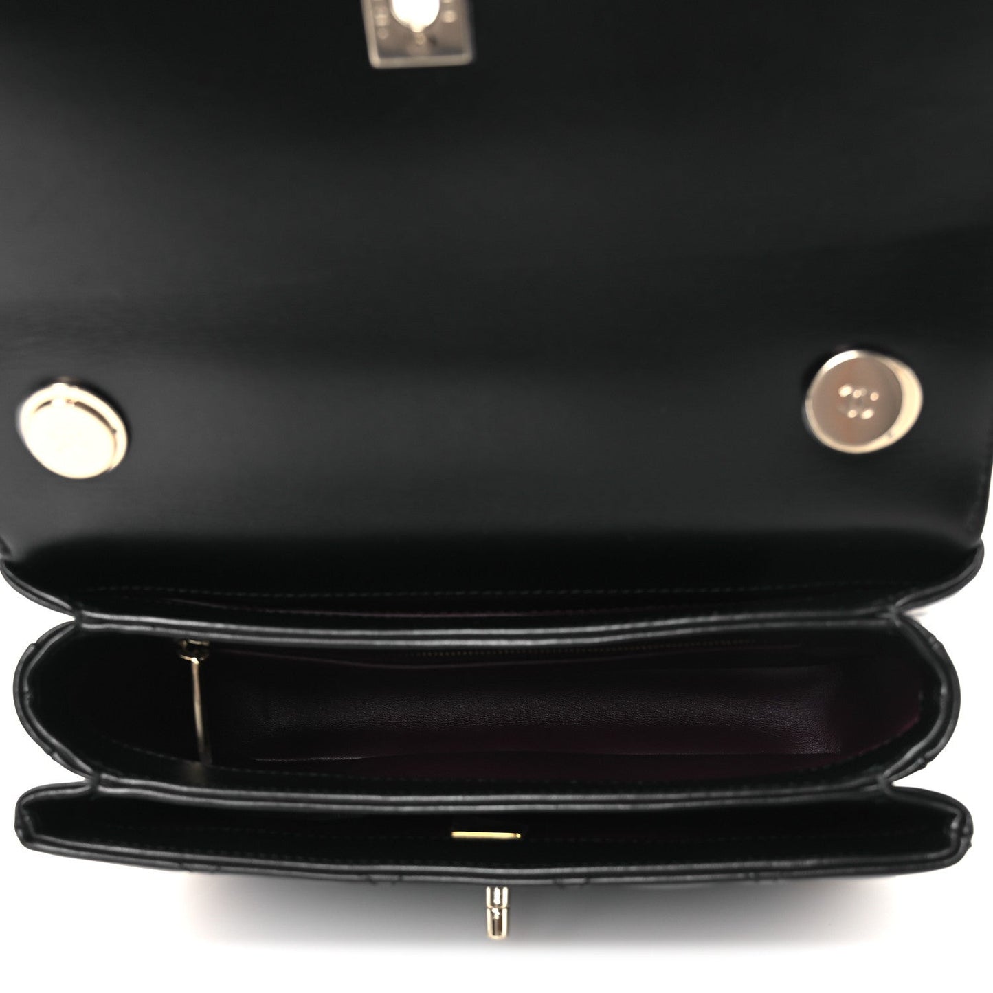 Lambskin Quilted Small Trendy CC Dual Handle Flap Bag Black