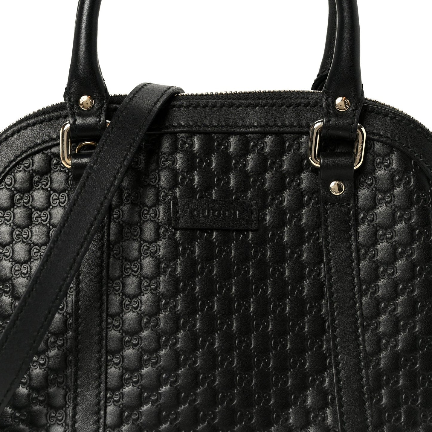 Microguccissima Mini Dome Bag Black