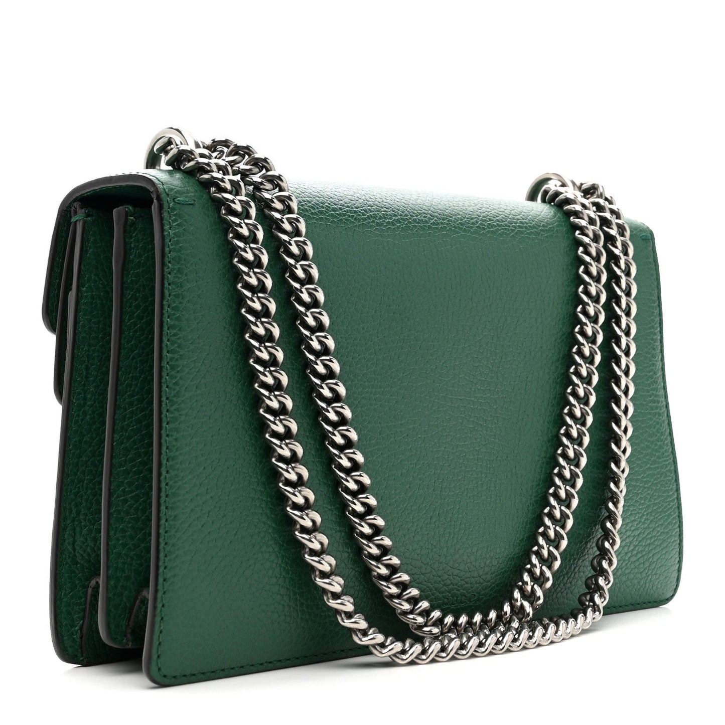 Dollar Calfskin Crystal Small Dionysus Shoulder Bag Emerald