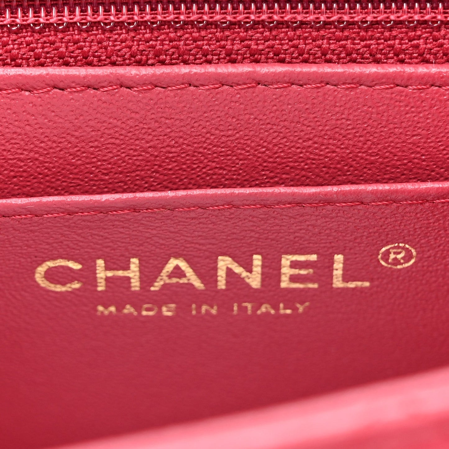 Lambskin Quilted Mini Square Flap Dark Pink