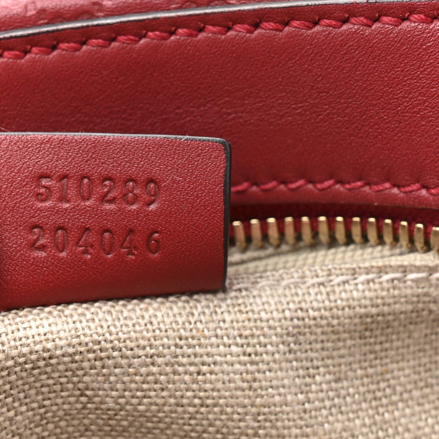 Soft Microguccissima Small Crossbody Bag Rosso