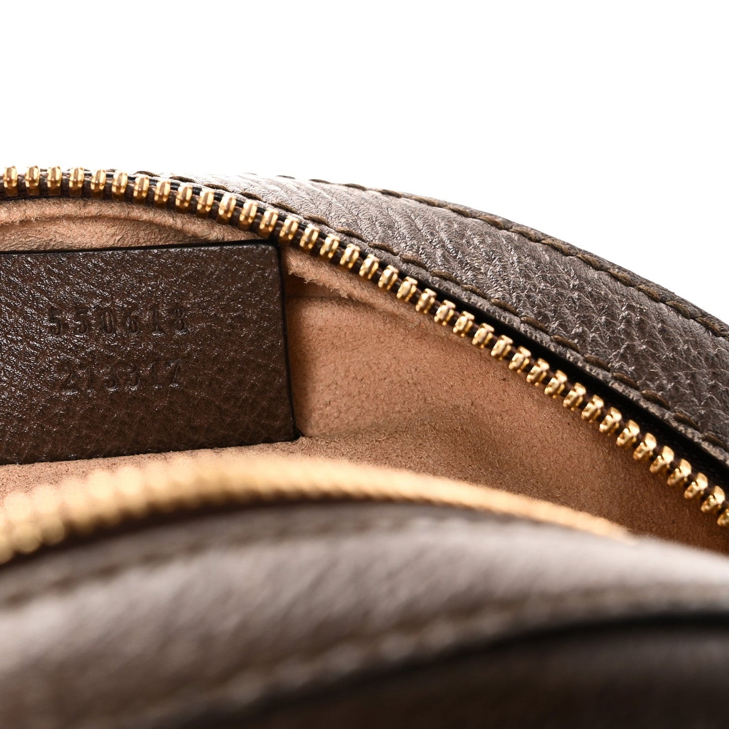 GG Supreme Monogram Web Mini Ophidia Round Shoulder Bag Brown
