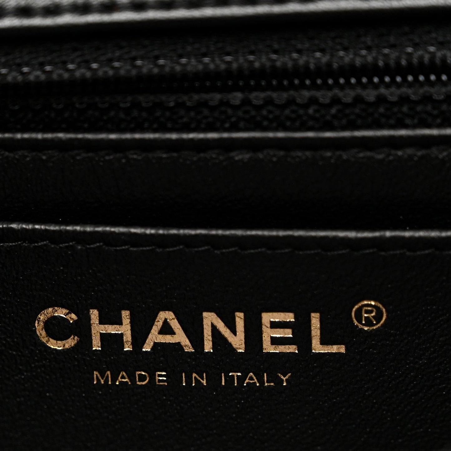 Lambskin Quilted Mini Rectangular Flap Black