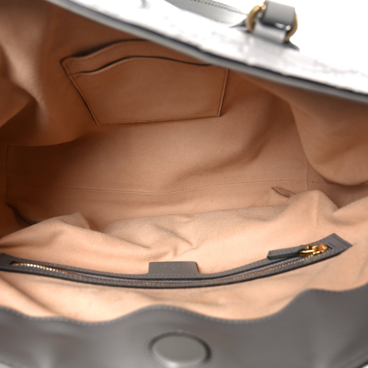 Guccissima Linea A Foldover Tote Storm Grey