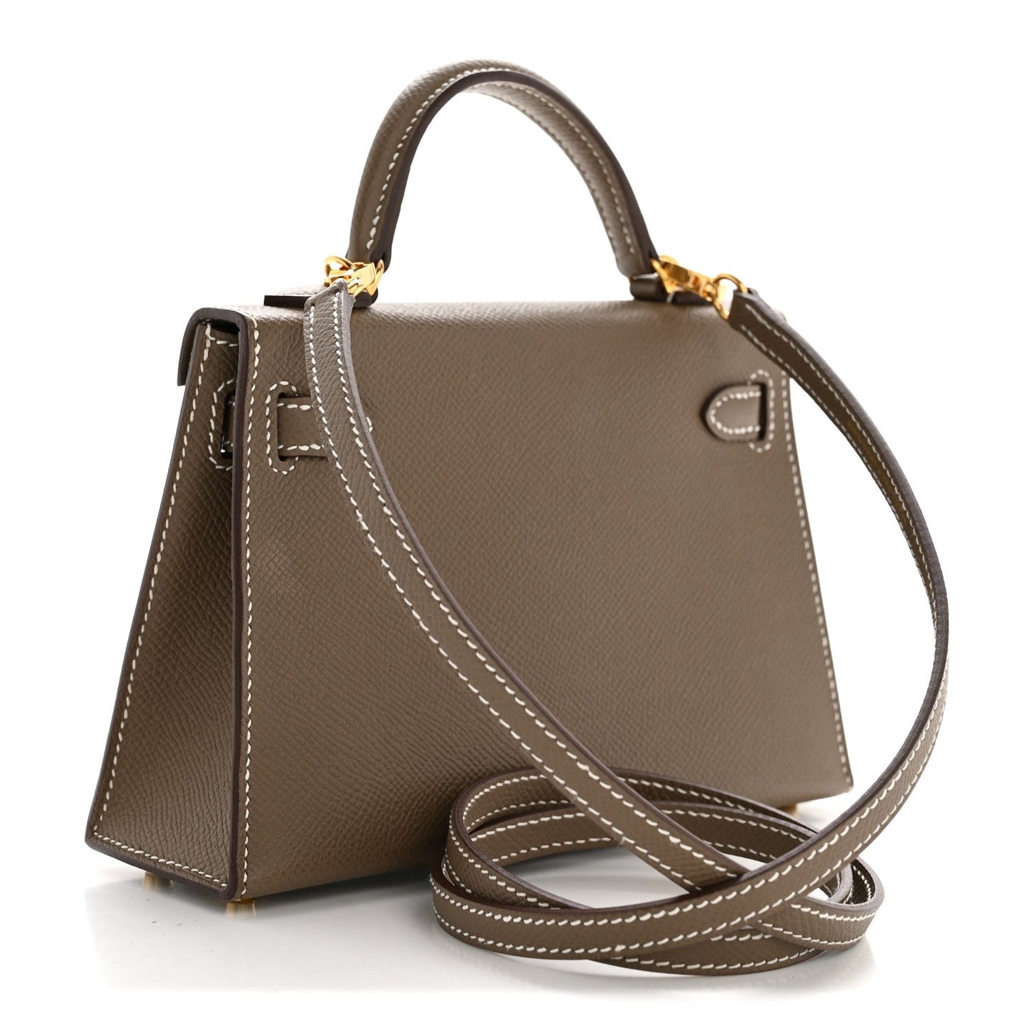 Epsom Mini Kelly Sellier 20 Etoupe