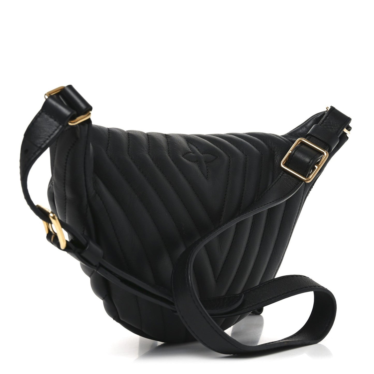 Calfskin Quilted New Wave Bumbag Black
