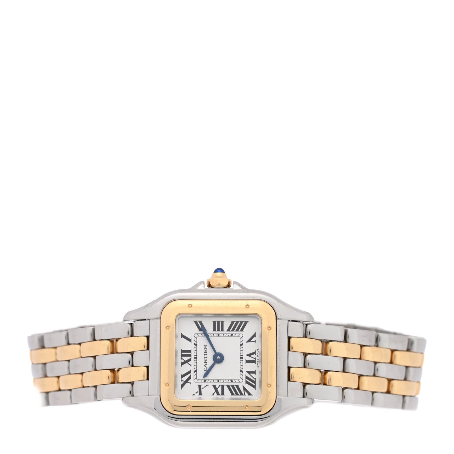 Stainless Steel 18K Yellow Gold 23mm Panthere Quartz Watch