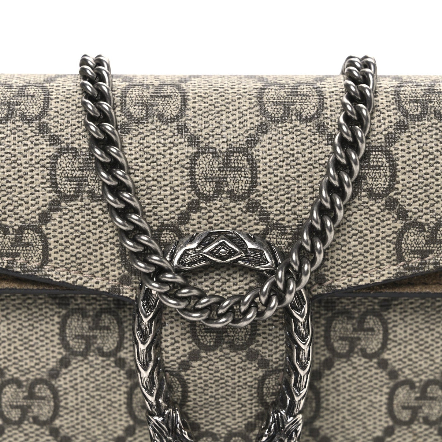 GG Supreme Monogram Super Mini Dionysus Shoulder Bag Taupe