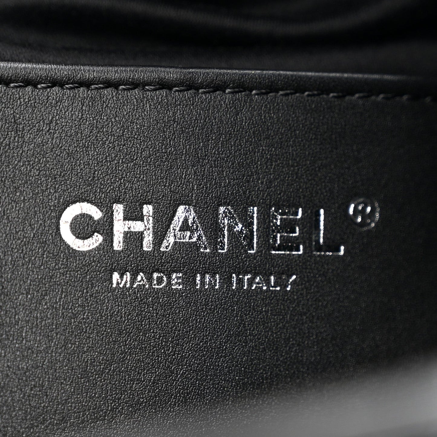 Shiny Crumpled Calfskin Quilted Small Chanel 25 Handbag Black