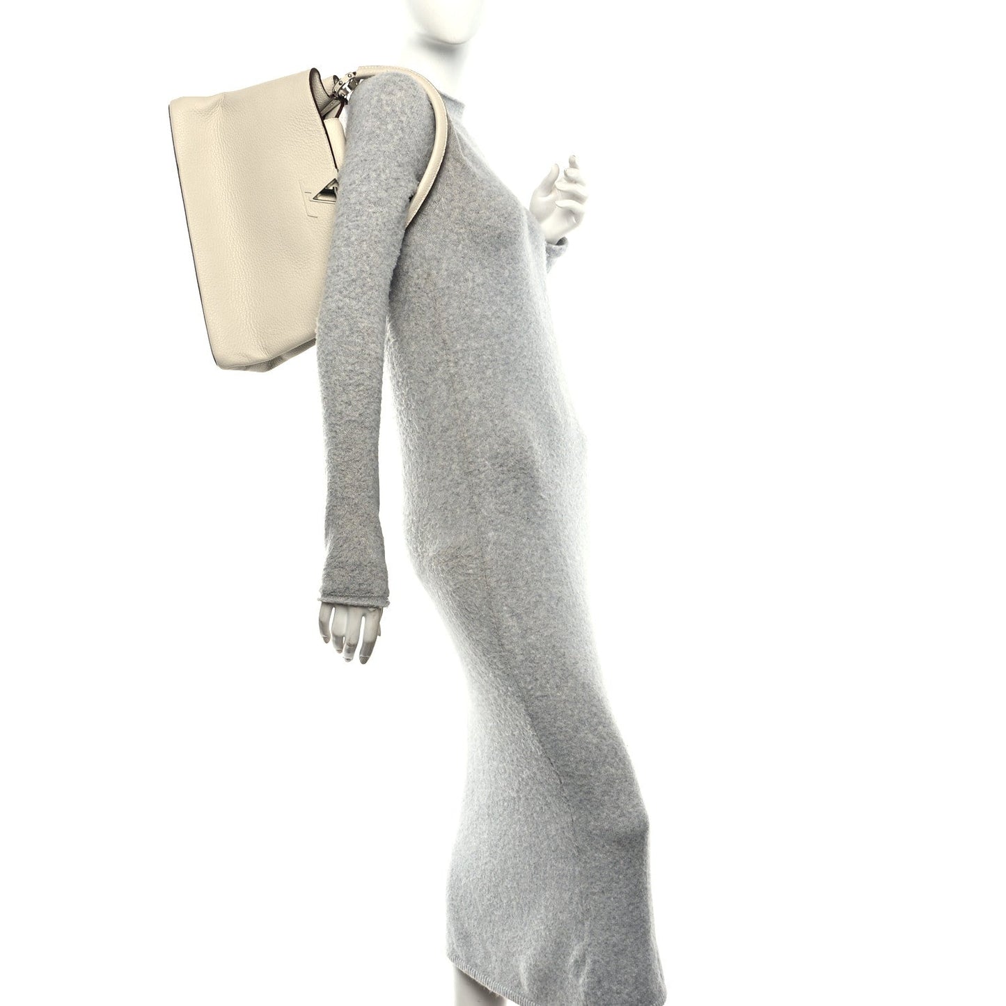 Taurillon Capucines MM Blanc Casse
