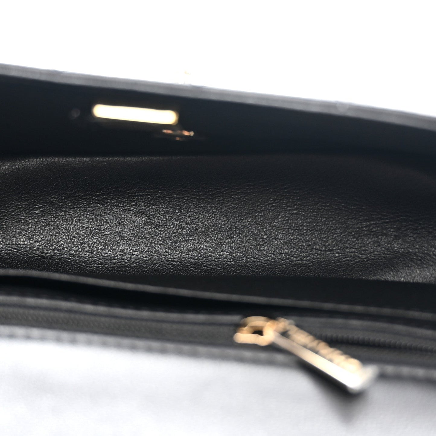 Lambskin Quilted Mini Rectangular Flap Black
