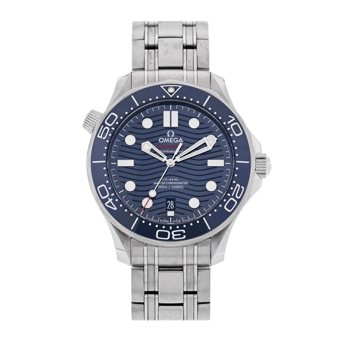 Stainless Steel 42mm Seamaster Diver 300M Automatic Watch Blue 210.30.42.20.03.001