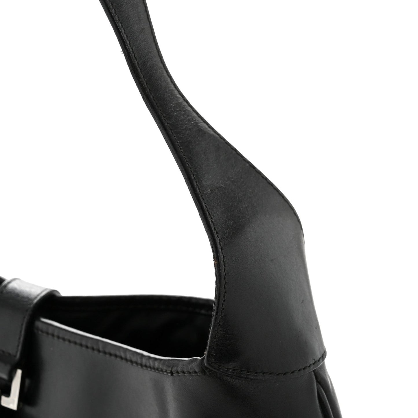 Calfskin Small Jackie O Hobo Black