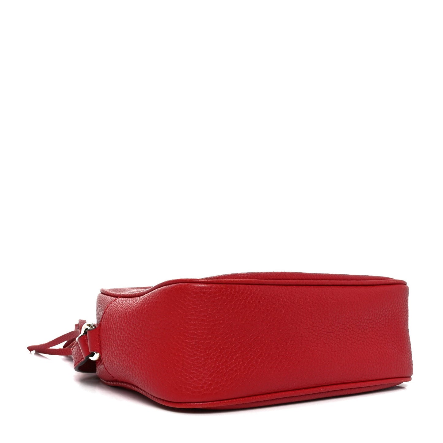 Pebbled Calfskin Small Soho Disco Bag Vibrant Red