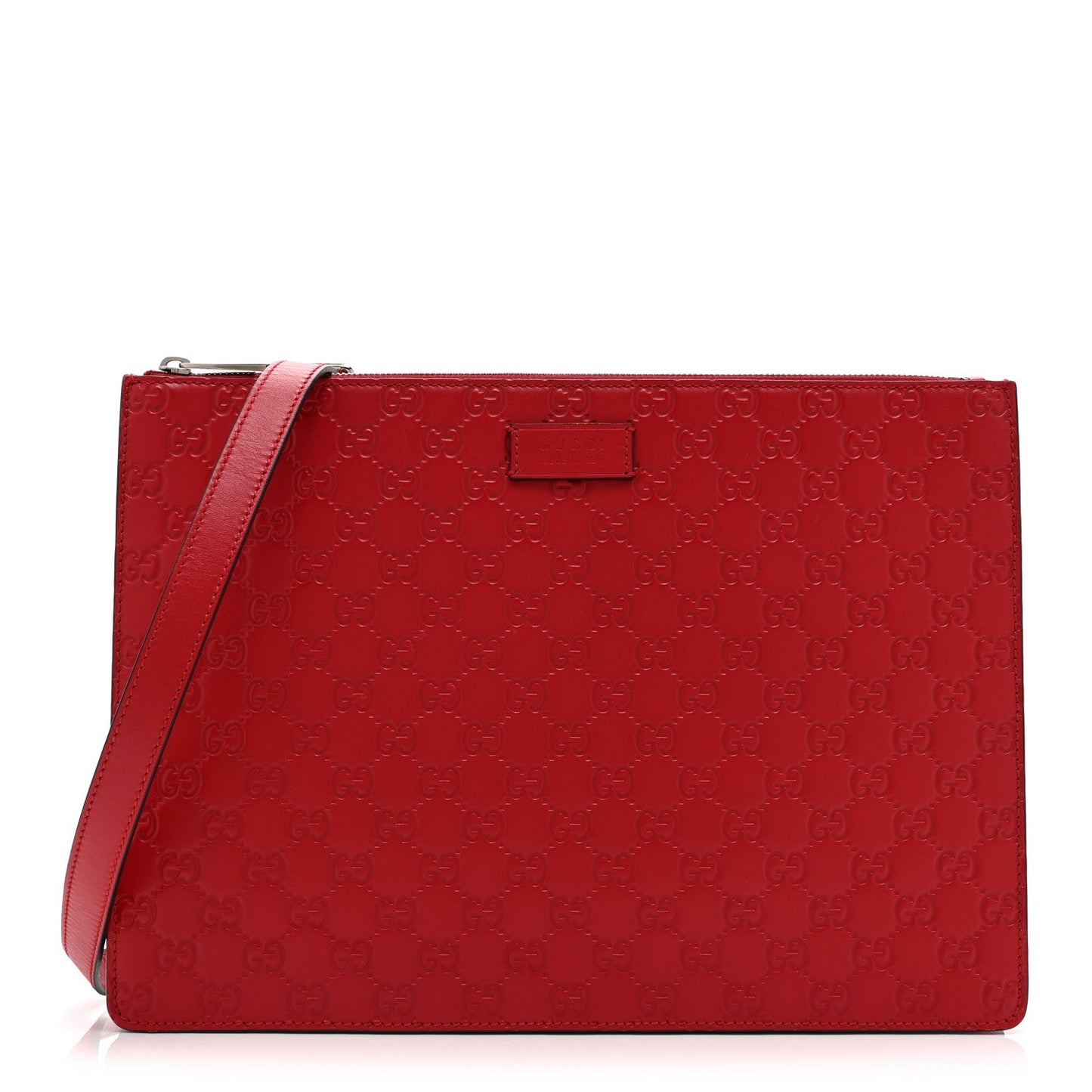 Guccissima Signature Messenger Bag Hibiscus Red