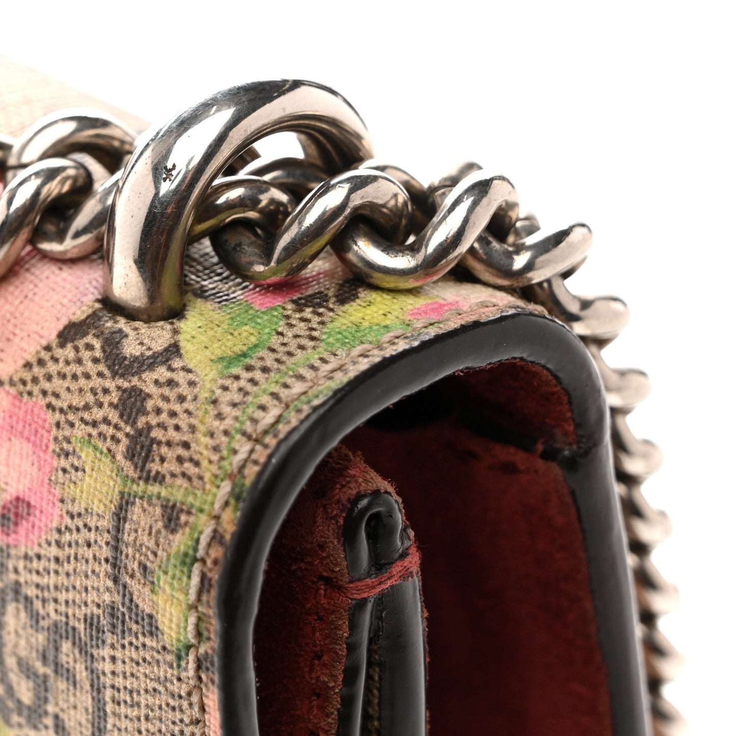 GG Supreme Monogram Blooms Mini Dionysus Shoulder Bag Beige Multicolor Dry Rose